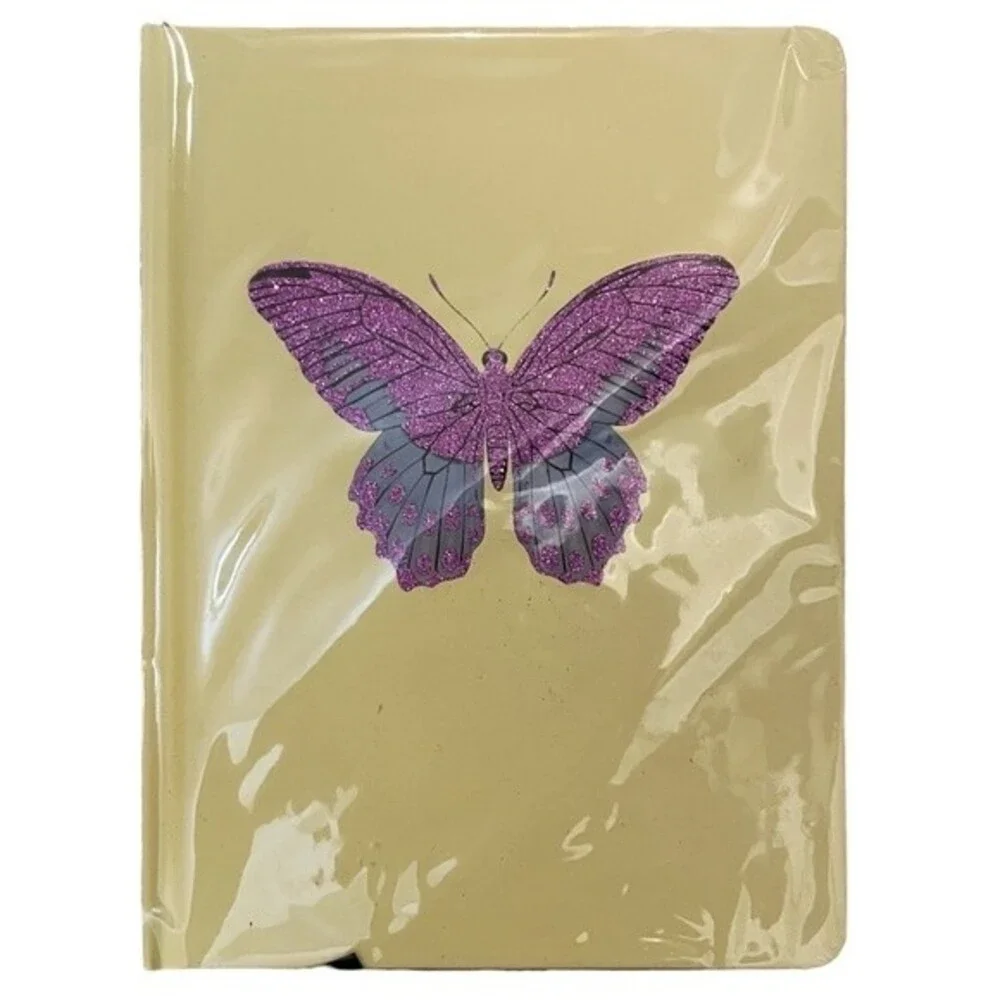 D.L. & Co Journal Sparkly Butterfly Hardcover with Bookmark